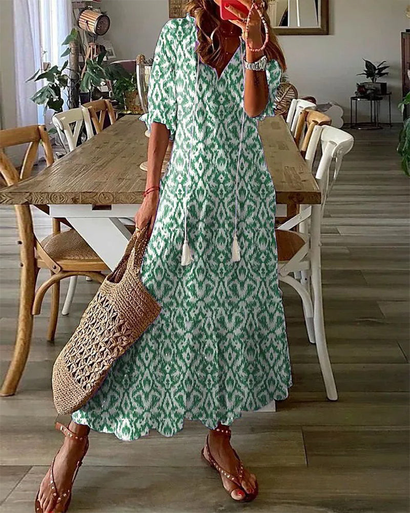 CASSIA™ - Boho Tummy Coverage Dress