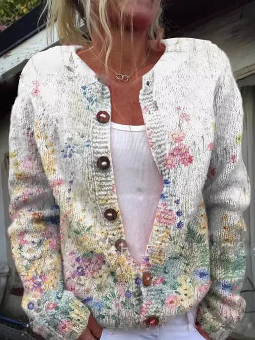 FLORA™ - Vintage Floral Cardigan