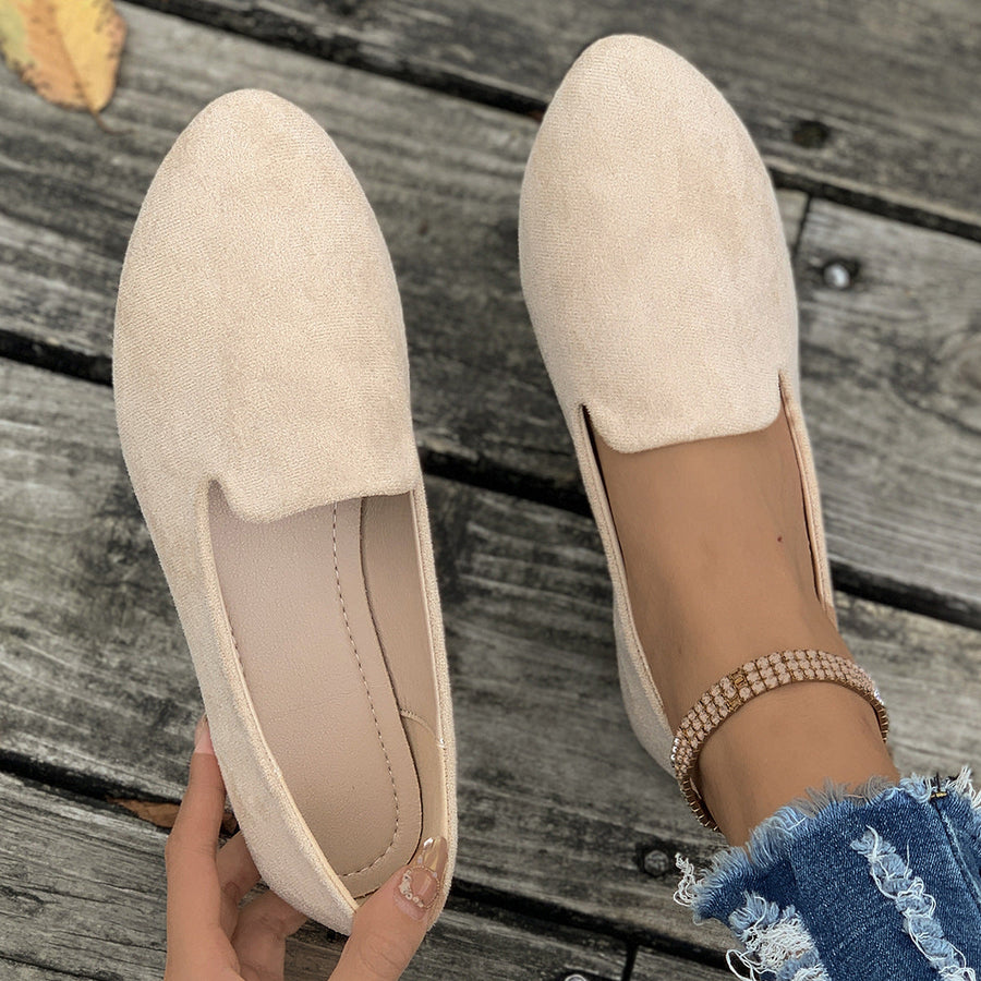 TARA™ - Simple Solid Color Pointed Toe Flat Shoes