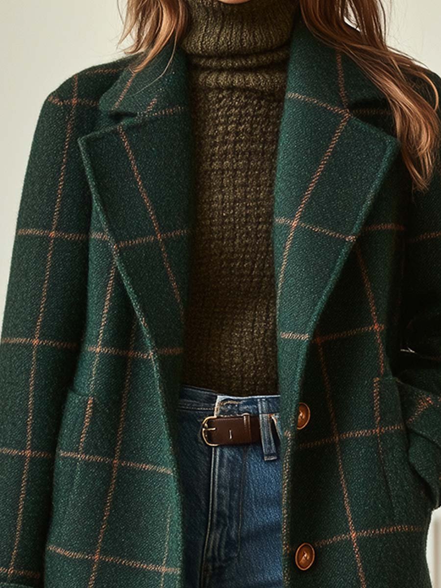 CORALIE | Checkered Coat