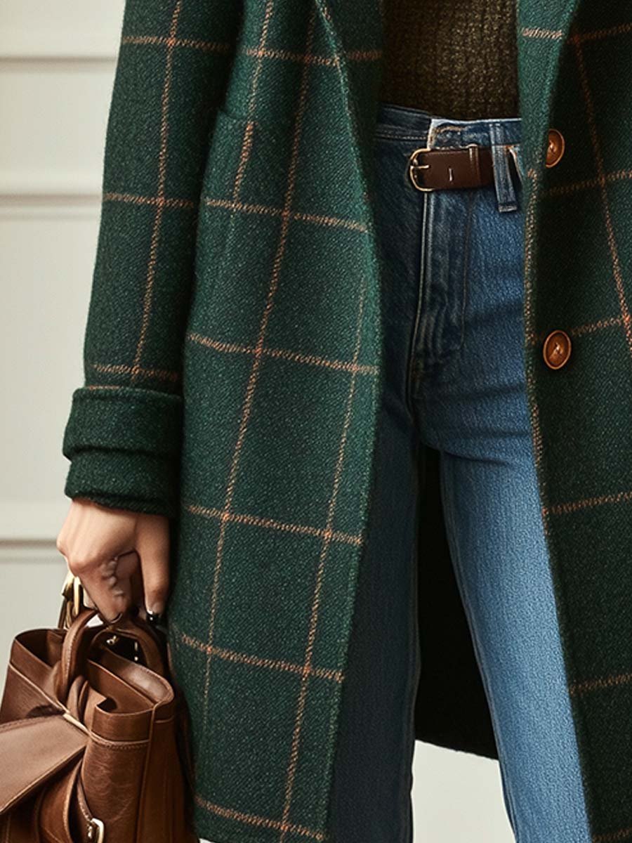 CORALIE | Checkered Coat